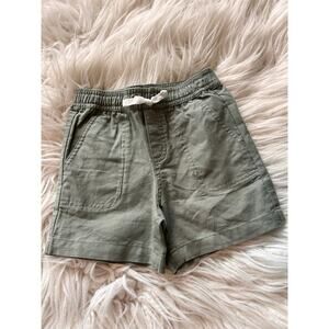 Janie and Jack Toddler Flat Front Pull-On Shorts Drawstring Sage Green Size 3‎
